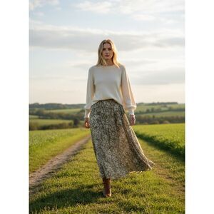 Pringle of Scotland Vintage 100% Cashmere Sweater Soft Girl Cottagecore Whimsy